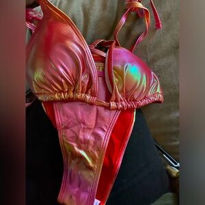 Barbie metallic string pink metallic string bikini